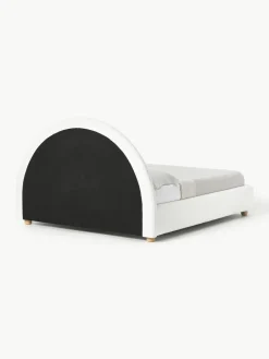 Teddy gestoffeerd bed Ebba met opbergruimte^Westwing Collection Sale