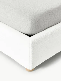 Teddy gestoffeerd bed Ebba met opbergruimte^Westwing Collection Sale