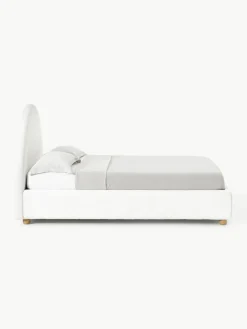 Teddy gestoffeerd bed Ebba^Westwing Collection Fashion