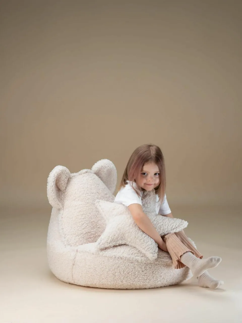 Teddy knuffelkussen Ster^Wigiwama Outlet