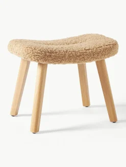 Teddy kruk Wing met houten poten^Westwing Collection New