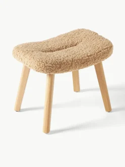 Teddy kruk Wing met houten poten^Westwing Collection New