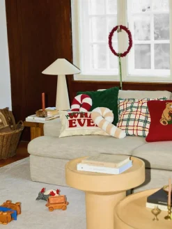 Teddy kussen Sugar in snoepstokken vorm^Westwing Collection Fashion