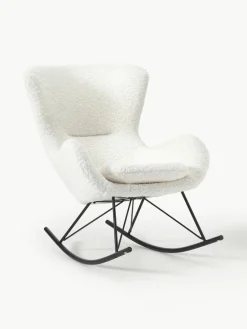 Teddy schommelstoel Wing met metalen poten^Westwing Collection Fashion