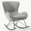 Teddy schommelstoel Wing met metalen poten^Westwing Collection Outlet