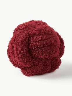 Teddy stoffen geknoopt kussen Dotty^Westwing Collection Fashion