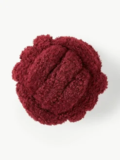 Teddy stoffen geknoopt kussen Dotty^Westwing Collection Fashion