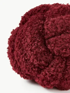 Teddy stoffen geknoopt kussen Dotty^Westwing Collection Fashion