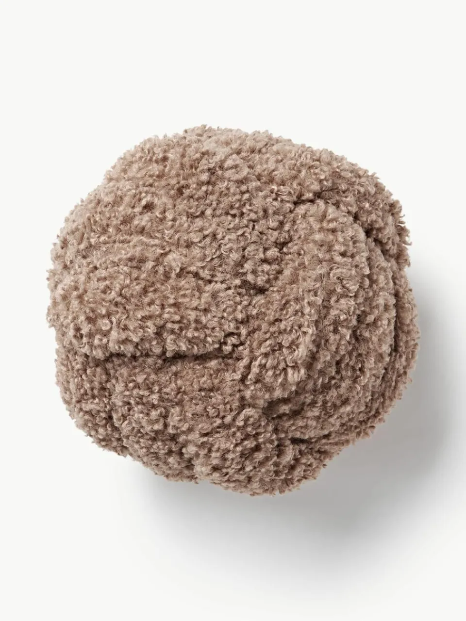 Teddy stoffen geknoopt kussen Dotty^Westwing Collection Discount