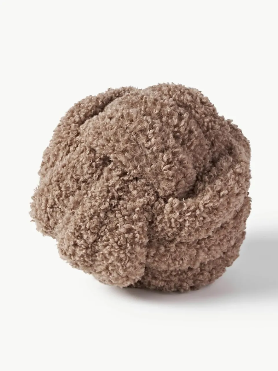 Teddy stoffen geknoopt kussen Dotty^Westwing Collection Discount