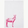 Theedoek Donkey, handgedrukt^Frohstoff Hot