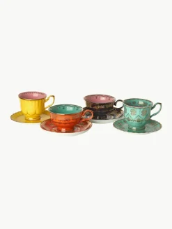 Theemokken Grandpa met schoteltjes, set van 4^Pols Potten Best