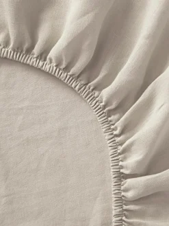 Topper hoeslaken Airy, gewassen linnen^Westwing Collection Best