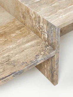 Travertijn salontafel Distinct met twee tafelbladen^ferm LIVING Online