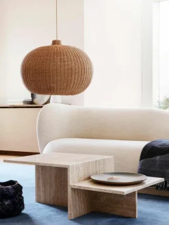 Travertijn salontafel Distinct met twee tafelbladen^ferm LIVING Hot