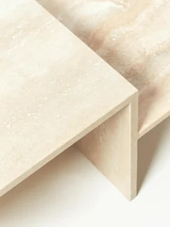 Travertijn salontafel Distinct met twee tafelbladen^ferm LIVING Hot