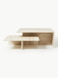 Travertijn salontafels Distinct Grande Duo, 2-delig^ferm LIVING Fashion