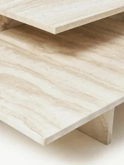 Travertijn salontafels Distinct Grande Duo, 2-delig^ferm LIVING Fashion