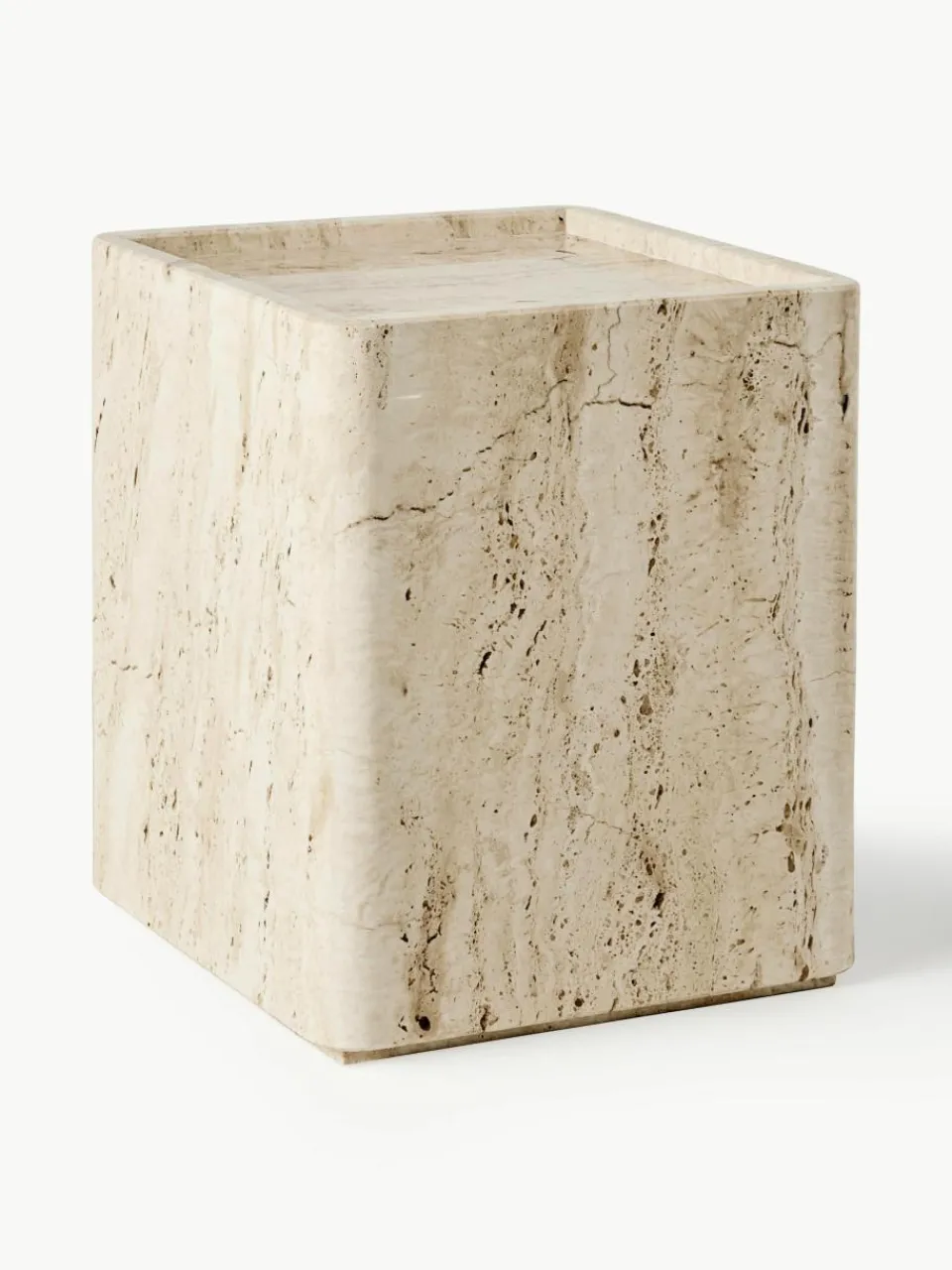 Travertin bijzettafel Pietra^GUBI Outlet