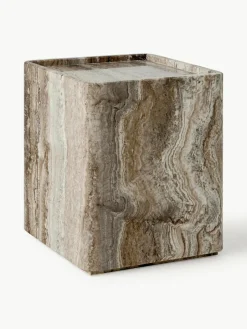 Travertin bijzettafel Pietra^GUBI Best