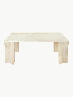 Travertin salontafel Doric, B 80 cm^GUBI Fashion