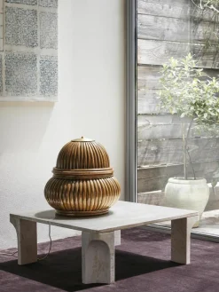 Travertin salontafel Doric, B 80 cm^GUBI Fashion