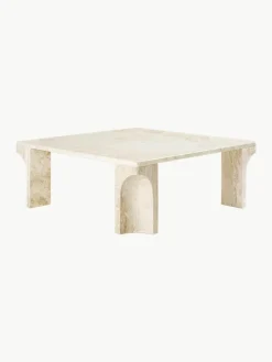 Travertin salontafel Doric, B 80 cm^GUBI Fashion