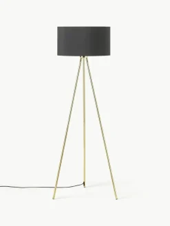 Tripod vloerlamp Cella met stoffen lampenkap^Westwing Collection Outlet
