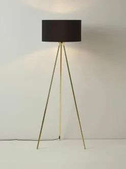 Tripod vloerlamp Cella met stoffen lampenkap^Westwing Collection Outlet