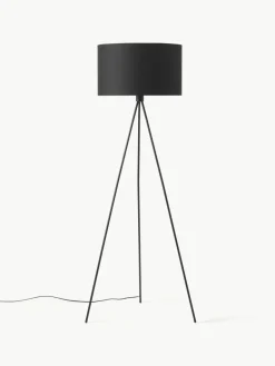 Tripod vloerlamp Cella met stoffen lampenkap^Westwing Collection Best