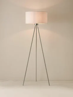 Tripod vloerlamp Cella met stoffen lampenkap^Westwing Collection New