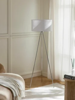 Tripod vloerlamp Cella met stoffen lampenkap^Westwing Collection New