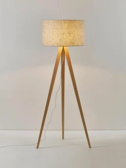 Tripod vloerlamp Jake van massief hout^Westwing Collection Sale