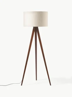 Tripod vloerlamp Jake van massief hout^Westwing Collection Fashion