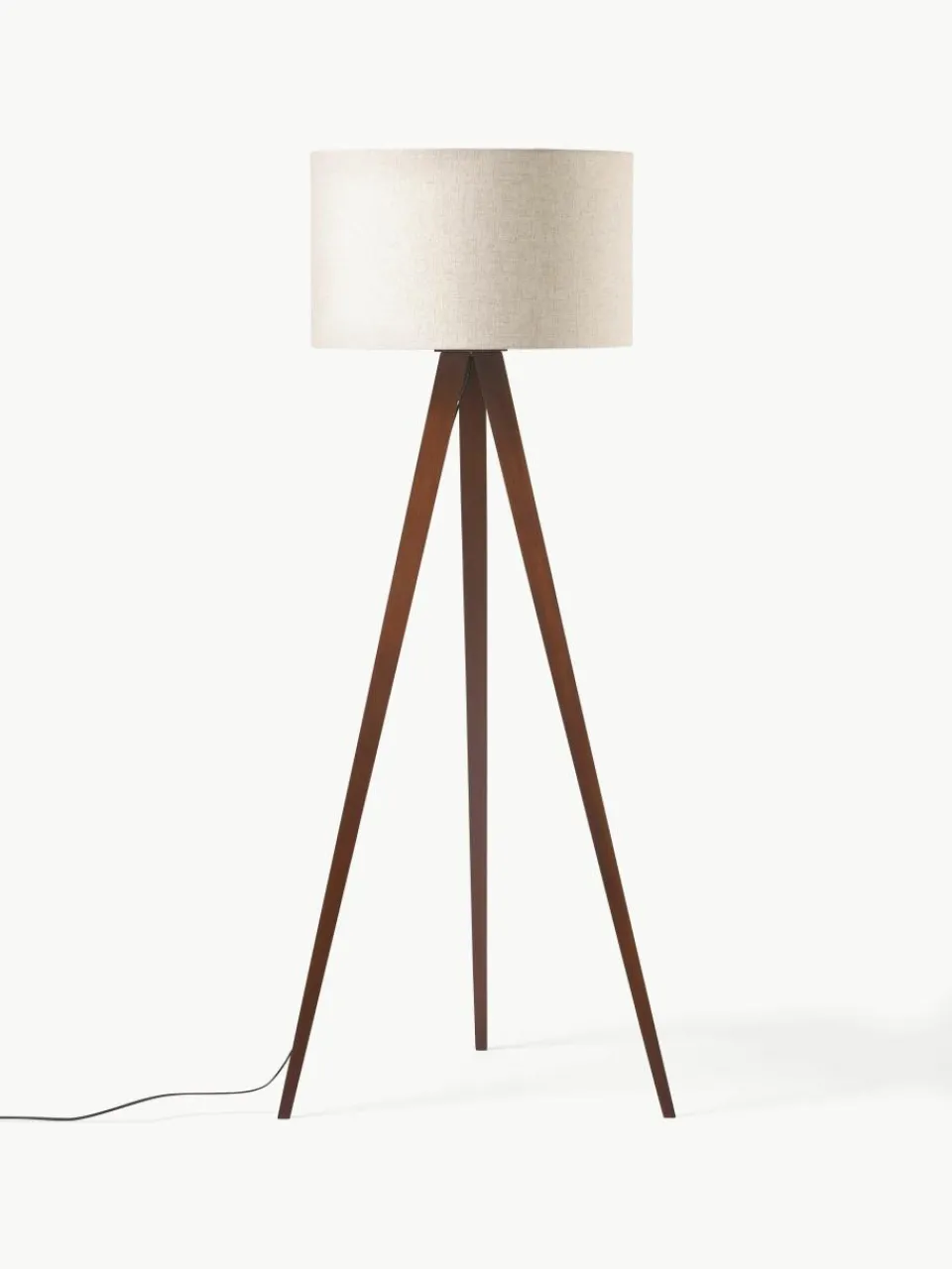 Tripod vloerlamp Jake van massief hout^Westwing Collection Fashion