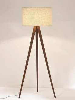 Tripod vloerlamp Jake van massief hout^Westwing Collection Fashion