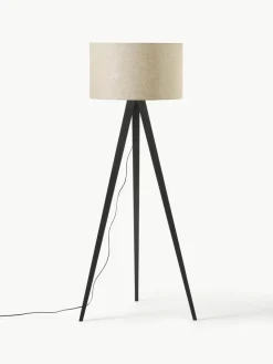 Tripod vloerlamp Jake van massief hout^Westwing Collection Clearance