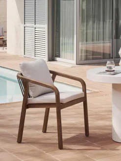 Tuin armstoel Malaret uit eucalyptushout^Westwing Discount