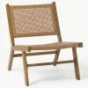 Tuin loungefauteuil Palina in houtoptiek^Westwing Collection Sale