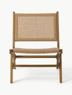 Tuin loungefauteuil Palina in houtoptiek^Westwing Collection Sale