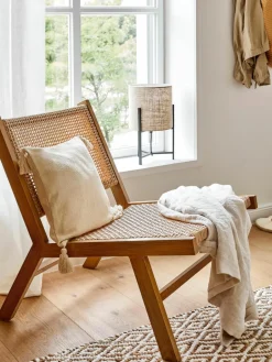 Tuin loungefauteuil Palina in houtoptiek^Westwing Collection Sale