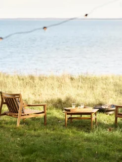 Tuin loungefauteuil Sammen van teakhout^FDB Mobler Fashion