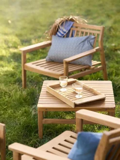 Tuin loungefauteuil Sammen van teakhout^FDB Mobler Fashion