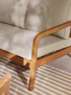 Tuin loungeset Bergen uit eucalyptushout, 4-delig^Westwing Collection Clearance