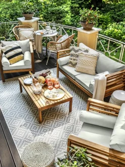 Tuin loungeset Bo, 4-delig^Westwing Collection Best