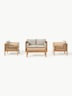 Tuin loungeset Bo, 4-delig^Westwing Collection Best