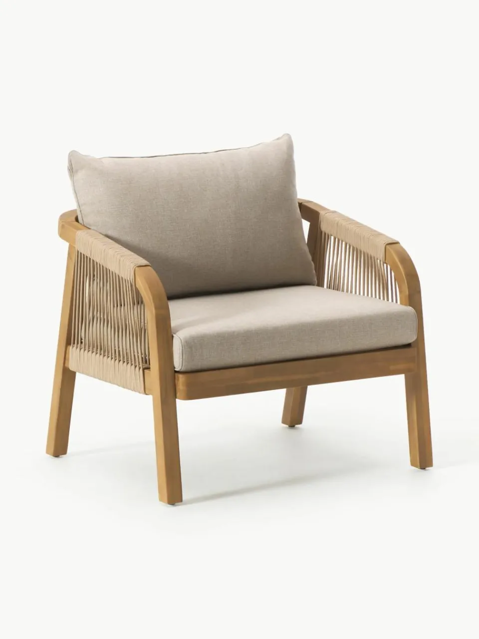 Tuin loungeset Lu van acaciahout, 4-delig^Westwing Collection Sale