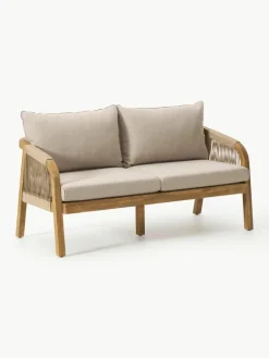 Tuin loungeset Lu van acaciahout, 4-delig^Westwing Collection Sale