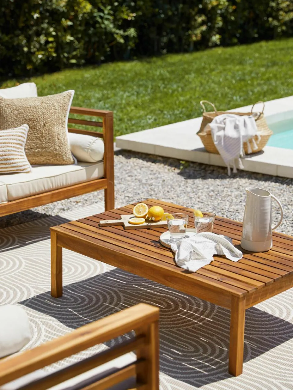 Tuintafel Bo van acaciahout, 100 x 60 cm^Westwing Collection Discount