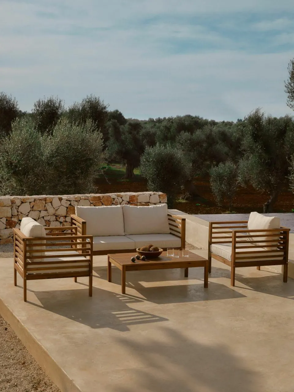 Tuintafel Bo van acaciahout, 100 x 60 cm^Westwing Collection Discount